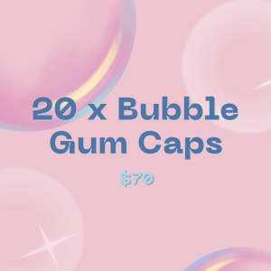 20 x Bubble Gum Caps